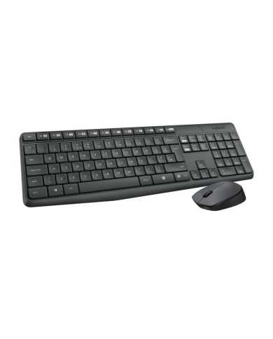 TECLADO + RATON LOGITECH MK235 WIRELESS BLACK