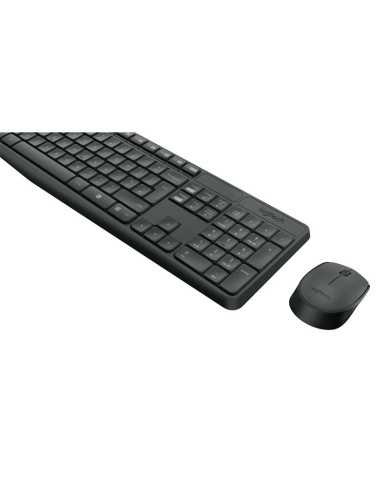 TECLADO + RATON LOGITECH MK235 WIRELESS BLACK