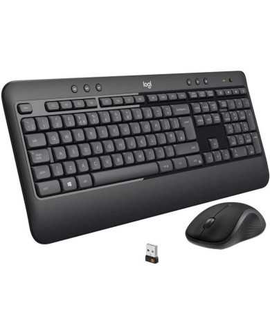 TECLADO + RATON LOGITECH MK540 WIRELESS BLACK