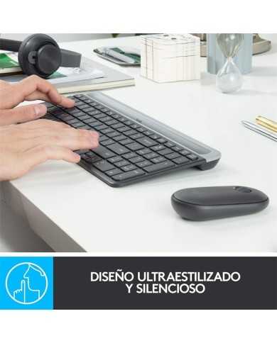TECLADO + RATON LOGITECH MK470 SLIM WIRELESS SILENT
