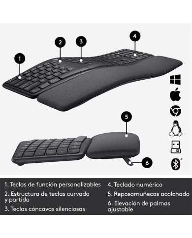 TECLADO LOGITECH ERGO K860 WIRELESS