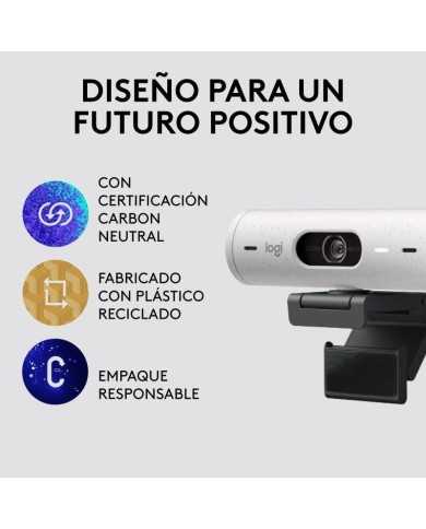 WEBCAM LOGITECH BRIO 500 FHD USB-C WHITE