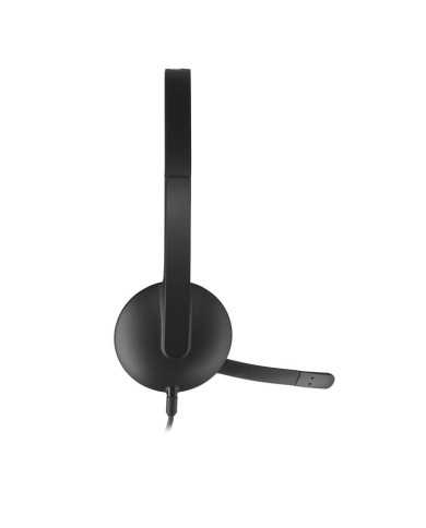 AURICULARES+ MICROFONO LOGITECH H340 USB BLACK