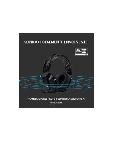AURICULARES + MICROFONO LOGITECH GAMING G733 RGB WIRELESS BLACK