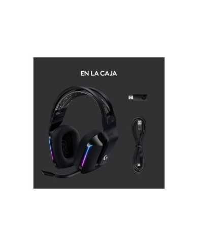 AURICULARES + MICROFONO LOGITECH GAMING G733 RGB WIRELESS BLACK