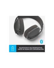 AURICULARES + MICROFONO LOGITECH ZONE VIBE 100 BLUETOOTH BLACK
