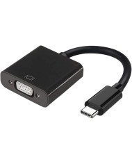CABLE CONVERSOR USB-C M A VGA-H BLACK