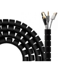 ORGANIZADOR DE CABLE AISENS FLEXIBLE 25MM 2M BLACK