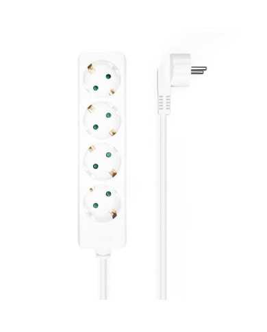 REGLETA AISENS 4 SCHUKOS PROTECCION 1,4M WHITE