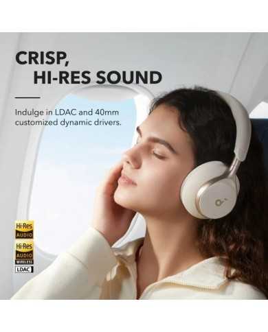 AURICULARES ANKER SOUNDCORE SPACE ONE WIRELESS BLUETOOTH USB-C WHITE