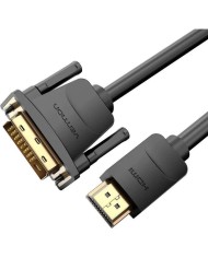CABLE CONVERSOR VENTION DVI/M - HDMI/M 1M BLACK