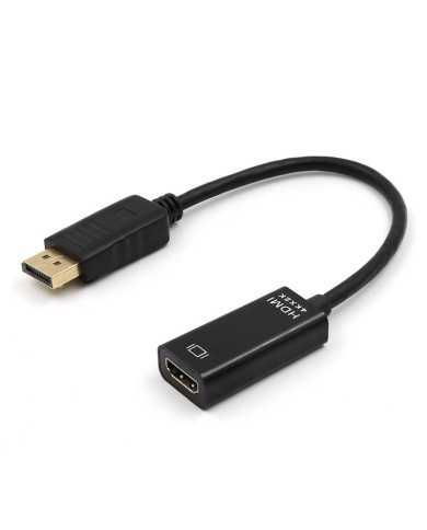 CABLE CONVERSOR ONEWAY DISPLAYPORT A HDMI DP/M-HDMI/H 4K 15CM BLACK