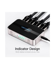 DUPLICADOR VENTION 4XHDMI HEMBRA - HDMI MACHO SILVER/BLACK