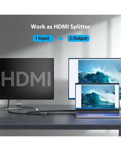 SWITCH/SPLITTER VENTION HDMI/H - X2 HDMI/H BIDIRECCIONAL