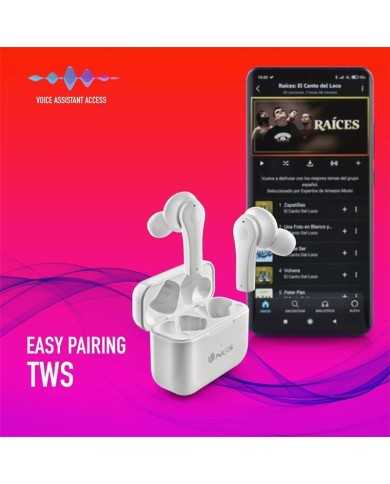 AURICULARES NGS ARTICA BLOOM EARPHONES BLUETOOTH WIRELESS WHITE