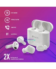 AURICULARES NGS ARTICA DUO EARPHONES BLUETOOTH WIRELESS WHITE ( PACK 2UD )