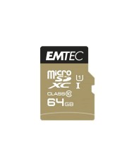 MEMORIA MICRO SD 64GB EMTEC ELITE GOLD C10 + ADAPTADOR SD