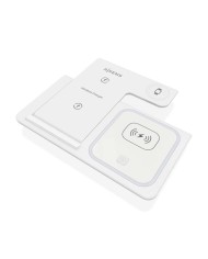 BASE CARGADOR AISENS SMARTPHONE/APPLE WATCH/AURICULARES WIRELESS WHITE