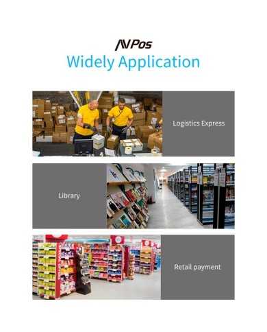 LECTOR AVPOS CODIGOS 1D + 2D +QR BT230 WIRELESS 2.4 + BLUETOOTH + USB