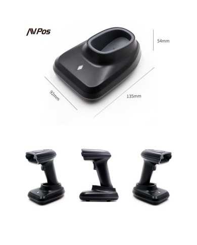 LECTOR AVPOS CODIGOS 1D + 2D +QR BT230 WIRELESS 2.4 + BLUETOOTH + USB