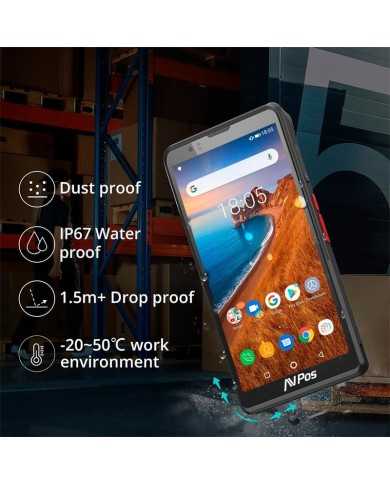 CAPTURADOR PDA AVPOS DC60 6 OCTA/4GB/64GB/NFC/2D/4G/FUNDA ANDROID