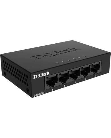 SWITCH D-LINK GIGABIT 5 PUERTOS DGS-105L METALICO