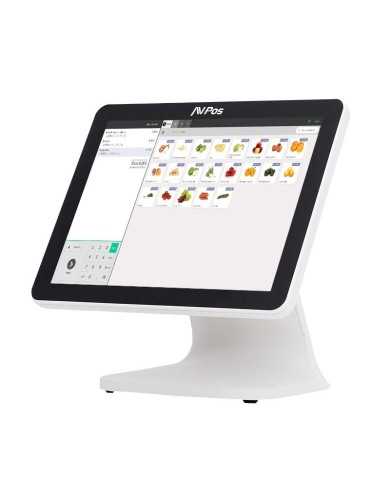 TPV AVPOS K5000 15 ALUMINIO TACTIL I7/8GB/SSD128/W11P WHITE 3YR GARANTIA