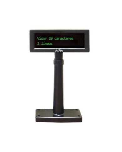 VISOR AVPOS VFD220 USB BLACK 2X20 3YR GARANTIA