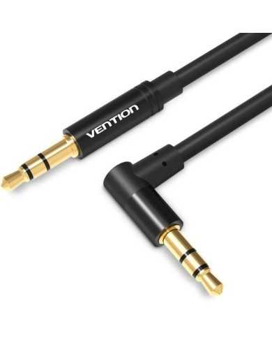 CABLE AUDIO VENTION JACK 3.5/M - JACK 3.5/M ACODADO 1M BLACK