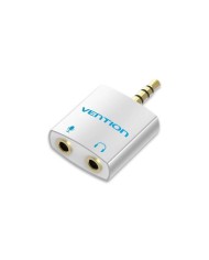 ADAPTADOR AUDIO VENTION JACK 3.5/M - 2X JACK 3.5/H WHITE