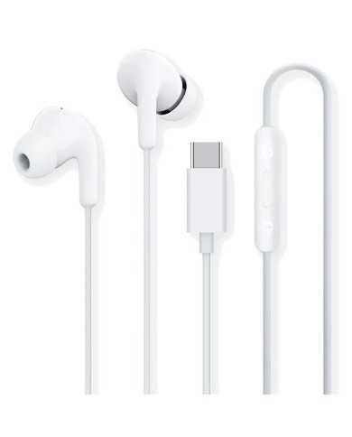AURICULARES + MICROFONO XIAOMI MI DUAL DRIVER EARPHONES USB-C WHITE