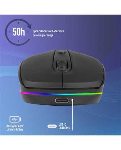 RATON NGS SMOG MULTIDEVICE WIRELESS BLUETOOTH RECARGABLE LED BLACK