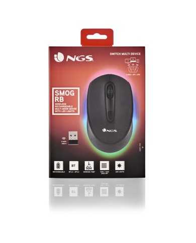 RATON NGS SMOG MULTIDEVICE WIRELESS BLUETOOTH RECARGABLE LED BLACK
