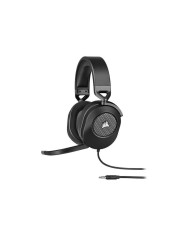 AURICULARES + MICROFONO CORSAIR HS65 USB GAMING HEADSET RGB 7.1 BLACK