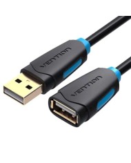 CABLE ALARGADOR USB-A 2.0A VENTION TIPO USB-A/M - USB-A/H 1M BLACK