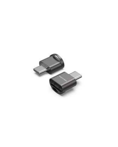 LECTOR DE TARJETAS EXTERNO VENTION USB-C MICROSD BLACK