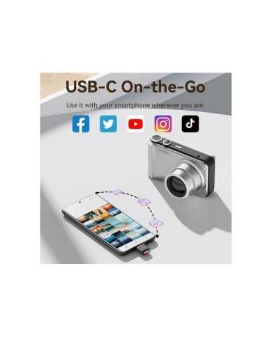 LECTOR DE TARJETAS EXTERNO VENTION USB-C MICROSD BLACK