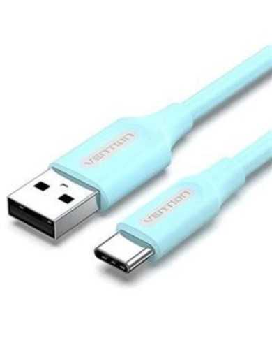 CABLE VENTION USB-A/M - USB-C/M 3A 480MBPS 60W 0.5M BLUE