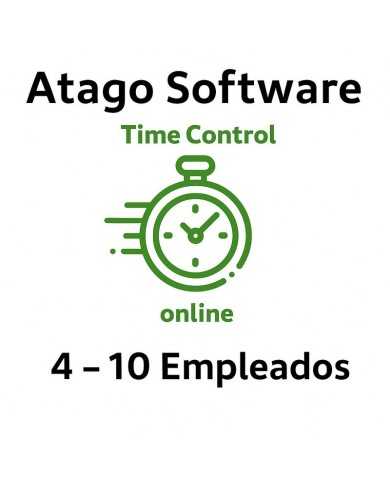 TIME CONTROL DE PRESENCIA ATAGO EN LA NUBE 4-10 EMPLEADOS ( ANUAL )