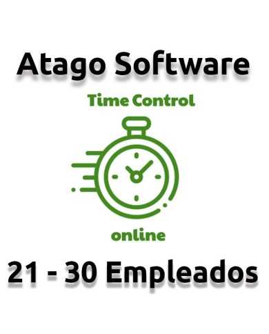 TIME CONTROL DE PRESENCIA ATAGO EN LA NUBE 21-30 EMPLEADOS ( ANUAL )