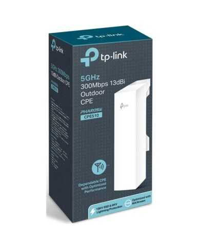 WIRELESS ACCESS POINT TP-LINK CPE510 EXTERIOR 5GHZ ALTA POTENCIA