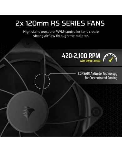 REFRIGERACION LIQUIDA CPU CORSAIR NAUTILUS 240MM BLACK