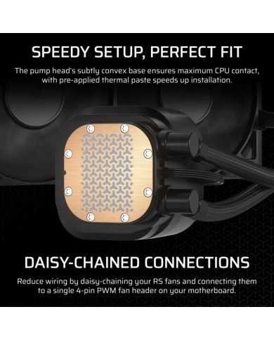 REFRIGERACION LIQUIDA CPU CORSAIR NAUTILUS 240MM BLACK