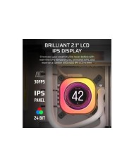 REFRIGERACION LIQUIDA CPU CORSAIR ICUELINK TITAN 240 RX 240MM RGB LCD WHITE