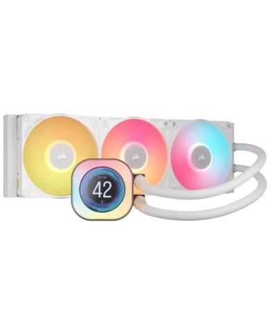 REFRIGERACION LIQUIDA CPU CORSAIR ICUELINK TITAN 360 RX 360MM RGB LCD WHITE