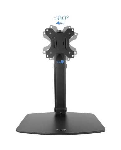 SOPORTE DE MESA TV MONITOR TOOQ REG.ALTURA GIR. INCL. 17-27 BLACK