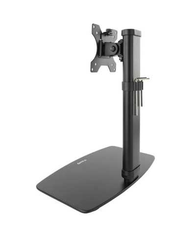 SOPORTE DE MESA TV MONITOR TOOQ REG.ALTURA GIR. INCL. 17-27 BLACK