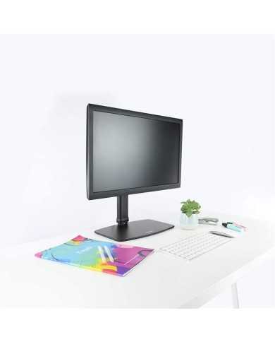 SOPORTE DE MESA TV MONITOR TOOQ REG.ALTURA GIR. INCL. 17-27 BLACK