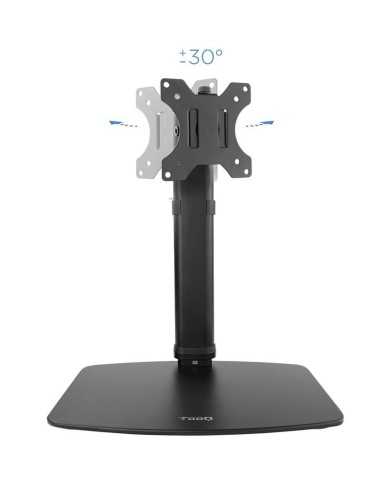 SOPORTE DE MESA TV MONITOR TOOQ REG.ALTURA GIR. INCL. 17-27 BLACK