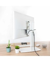 SOPORTE DE MESA TV MONITOR TOOQ REG.ALTURA GIR. INCL. 17-27 WHITE